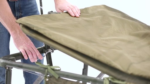 US Military Surplus Foldable Field Hospital Bed / Cot - image 3 from the video